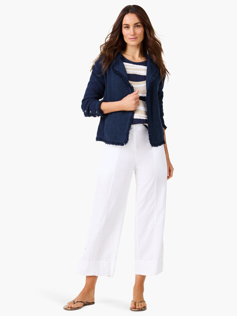 Woman Wears Knit Waves Sweater Tank image number 2