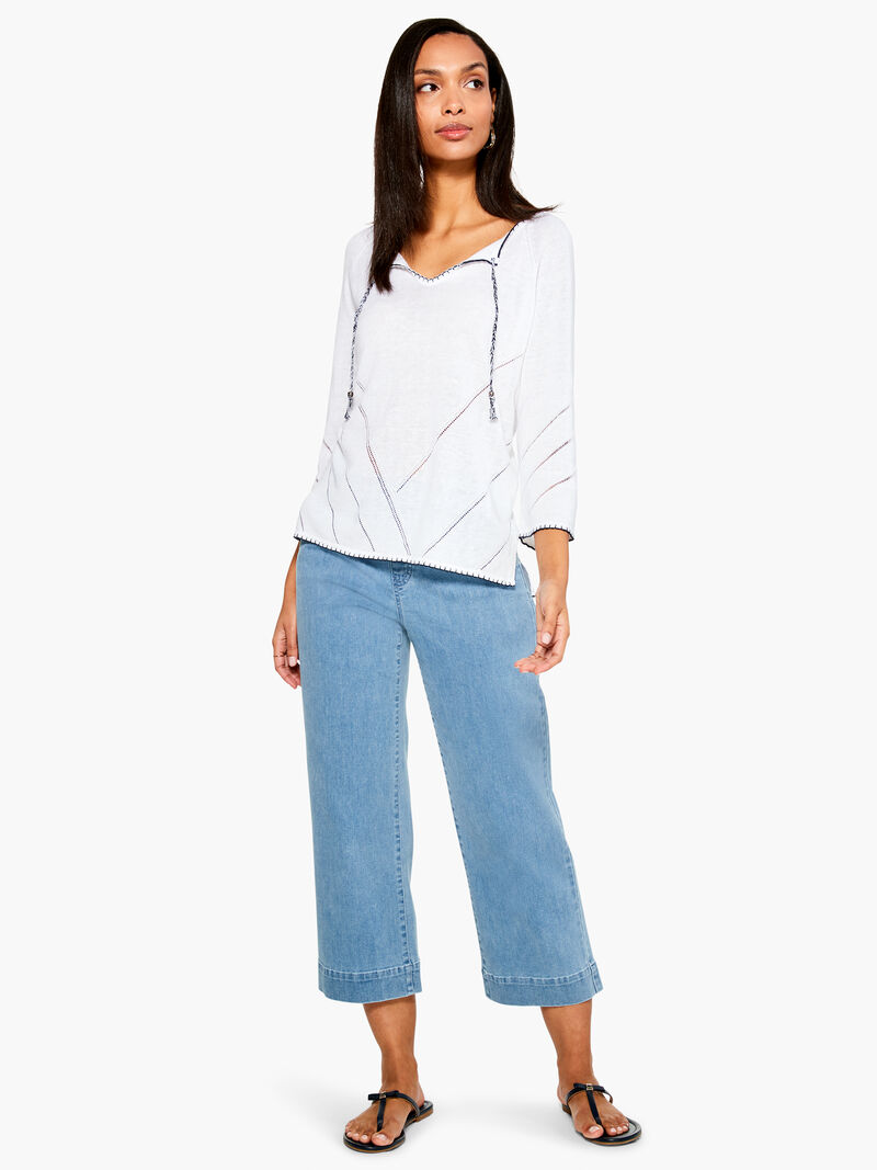 Woman Wears Ocean Edge Sweater image number 3