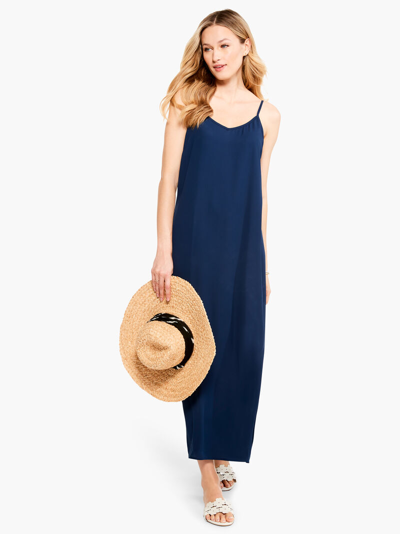 Woman Wears Summer Slip Dress image number 0