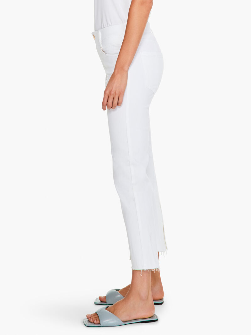 Woman Wears Liverpool Gia Crop Flare Pant w/ Back Vent image number 1