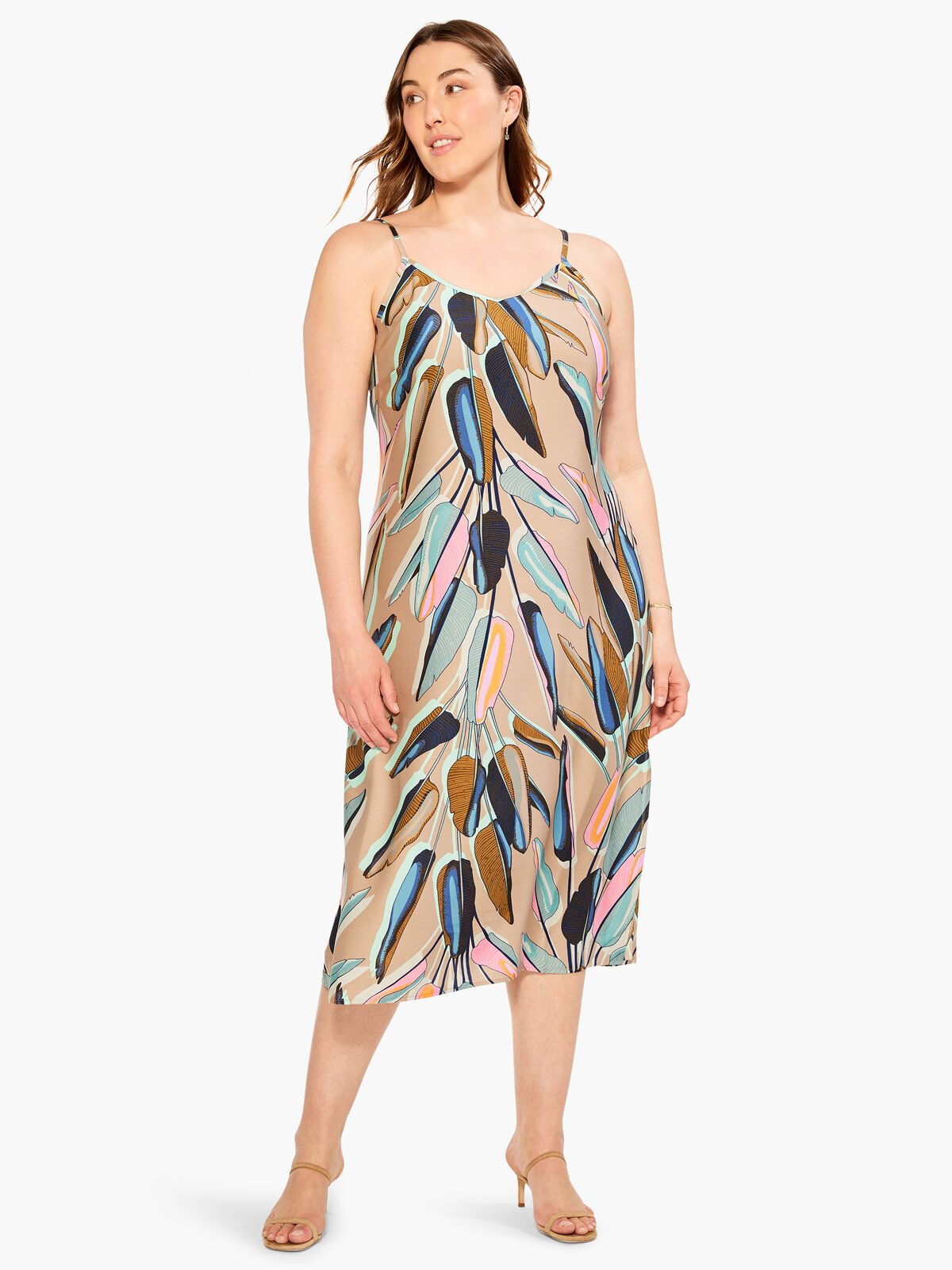 Banana Leaves Slip Dress