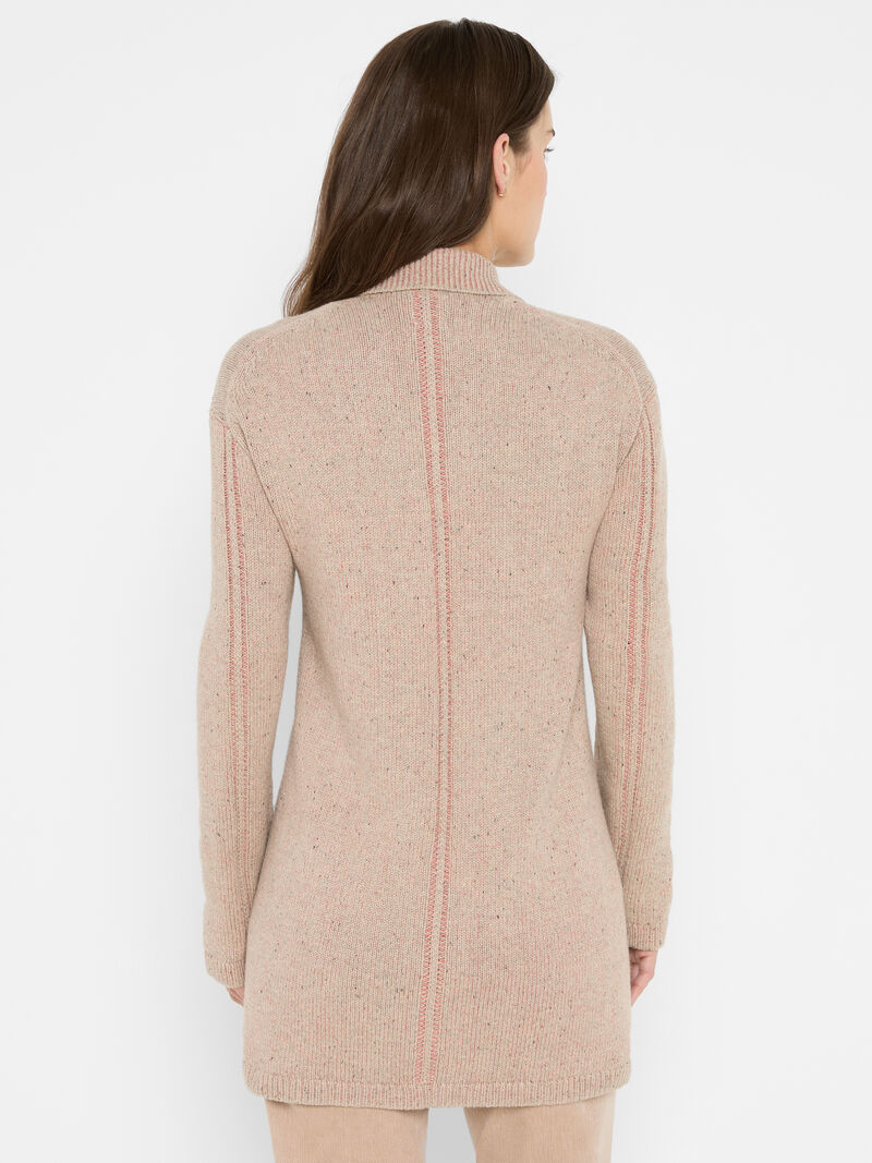 Woman Wears Plaited Cardigan Coat image number 3