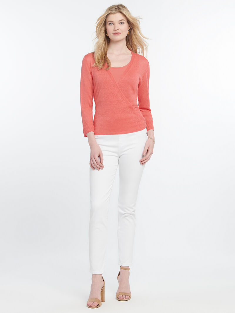 Woman Wears Lightweight 4-Way Cardigan image number 3