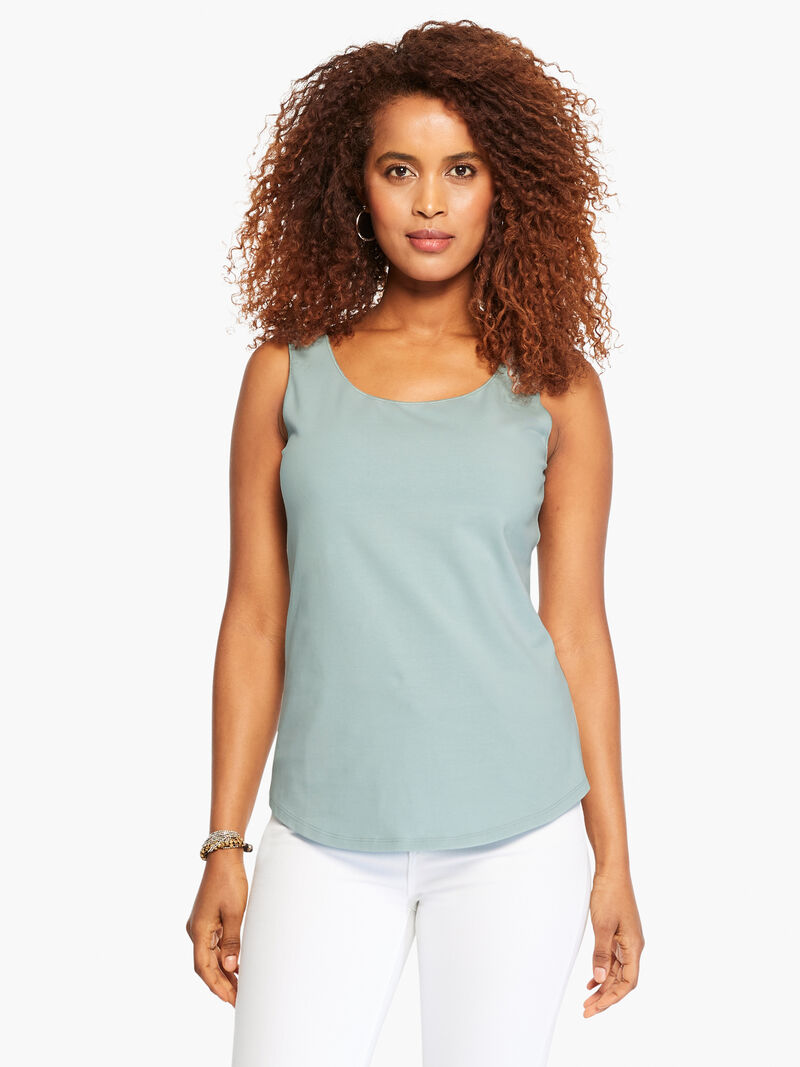 Woman Wears Shirt Tail Perfect Tank image number 0