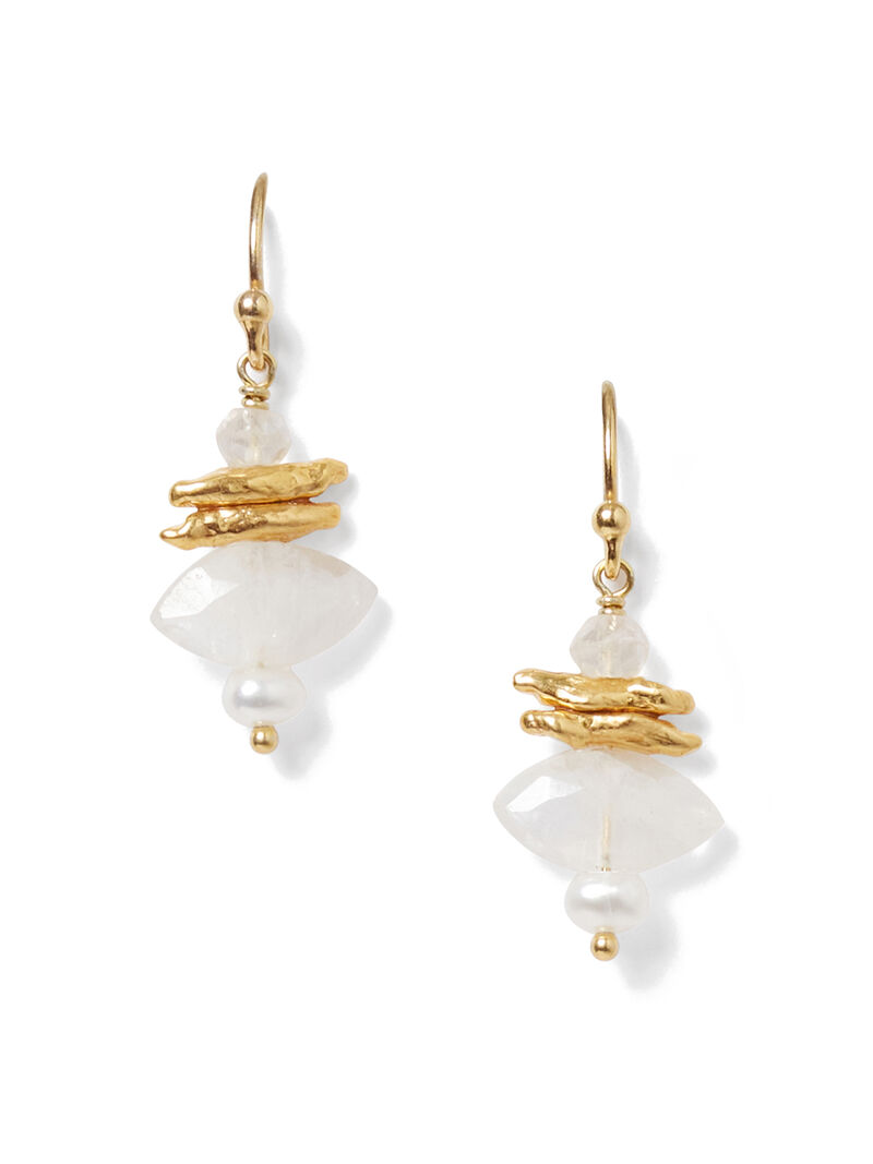 Woman Wears Chan Luu - Moonstone Mix Earrings image number 0