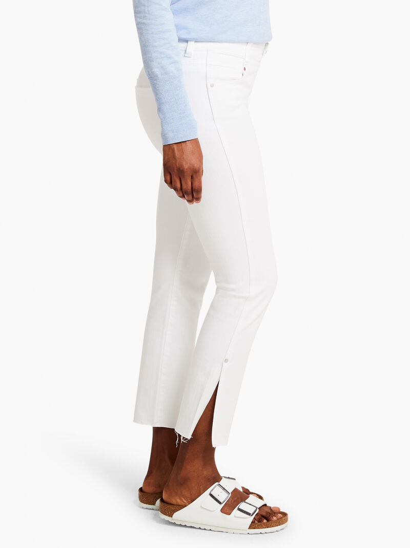 Woman Wears Liverpool - Gia Glider Crop Cut Hem Jean W Slit image number 1