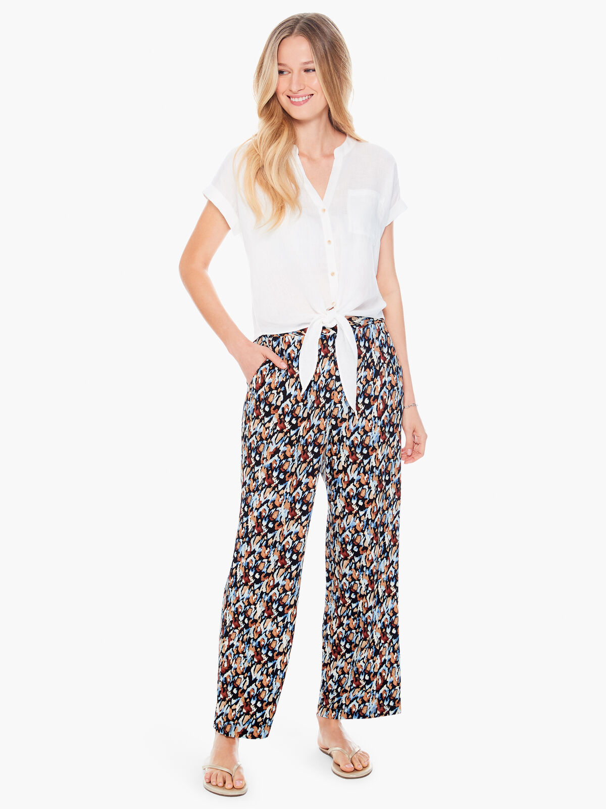 Painted Leopard Printed Pant
