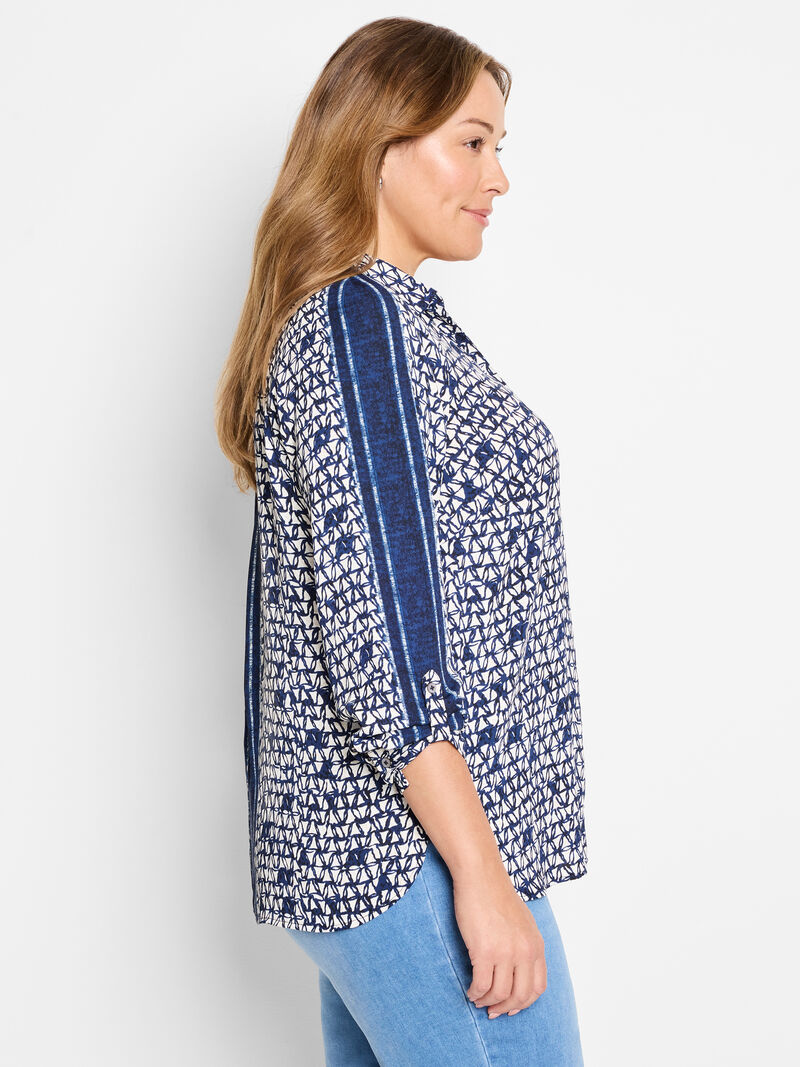 Woman Wears Etched Angles Shirt image number 2