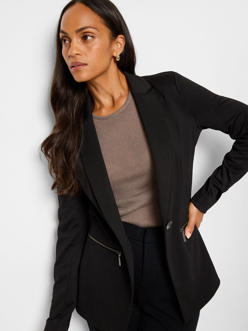 
                    Ponte Zip Jacket