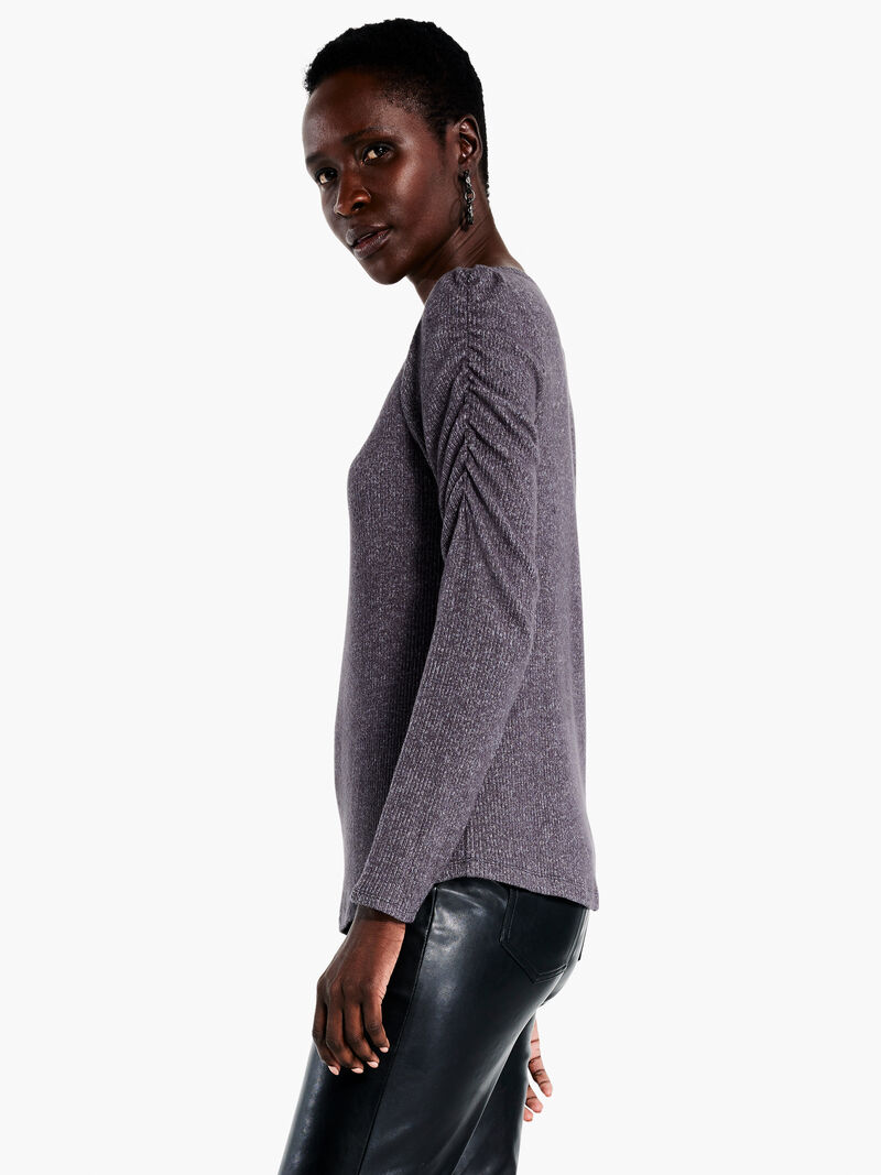 Woman Wears Cozy Rib Top image number 1