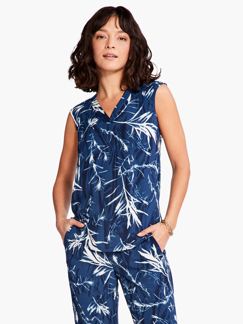 Woman Wears Vintage Botanical Tank image number 0
