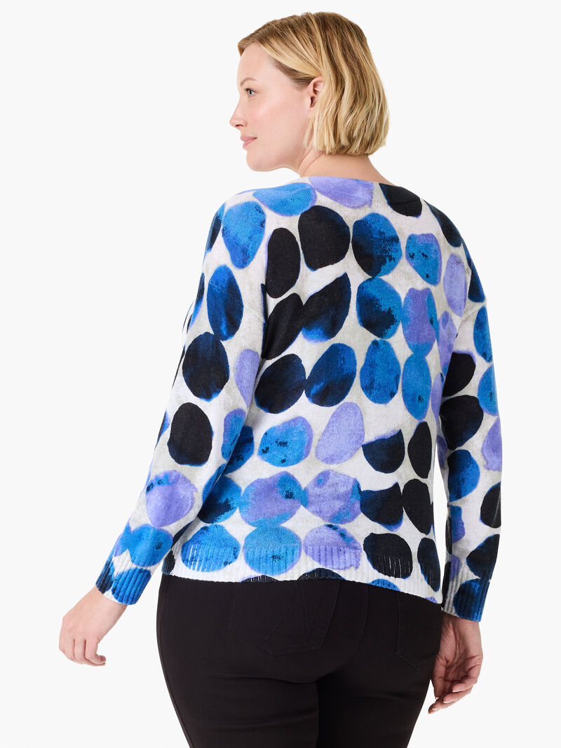 Woman Wears Midnight Dot Supersoft Sweater image number 3