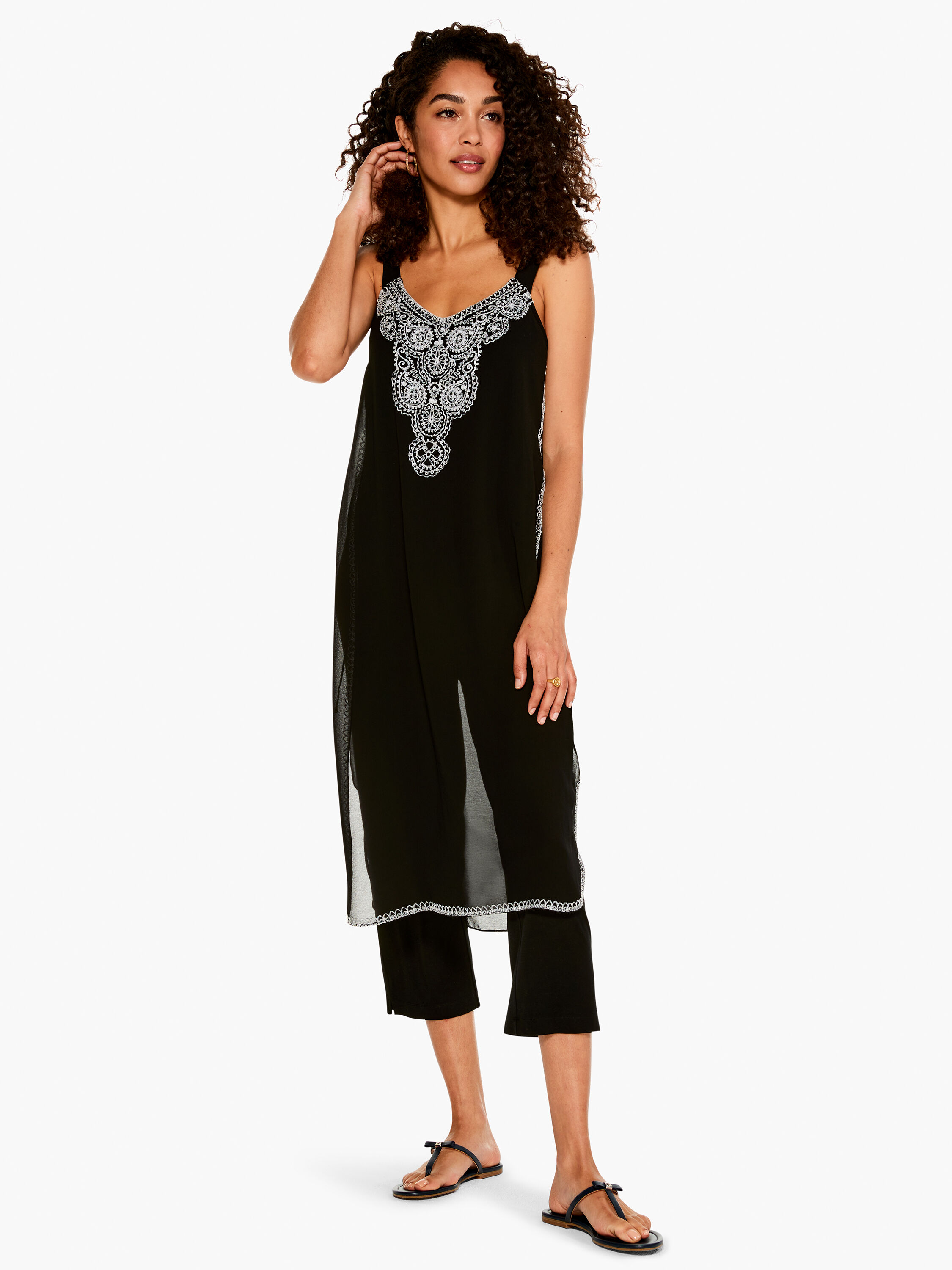Flowing jumpsuit top