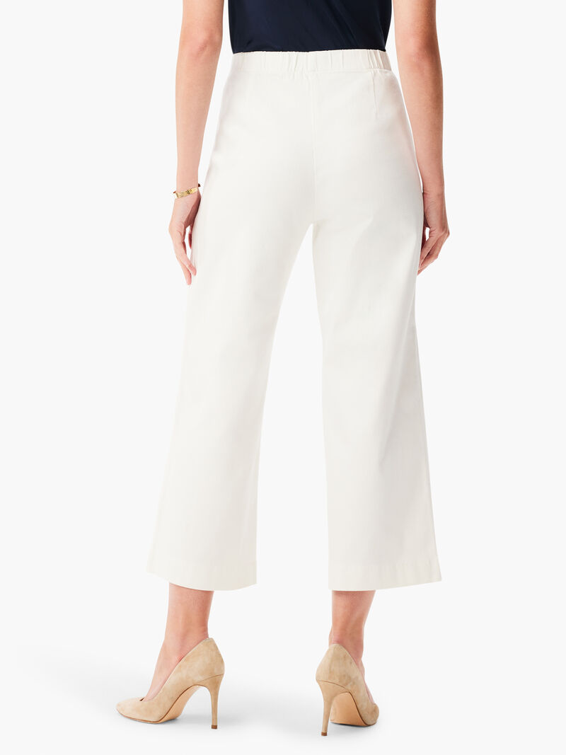 Woman Wears NZ Denim 25" All Day Wide Leg Jeans image number 3