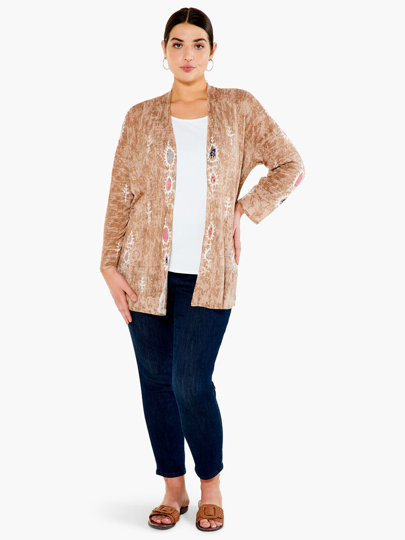 Woman Wears Summer Escape Cardigan image number 3