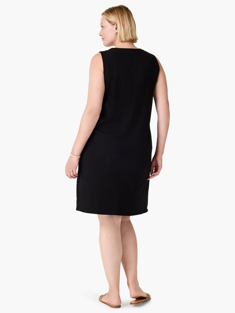 Woman Wears NZT Sleeveless V-Neck Dress image number 2