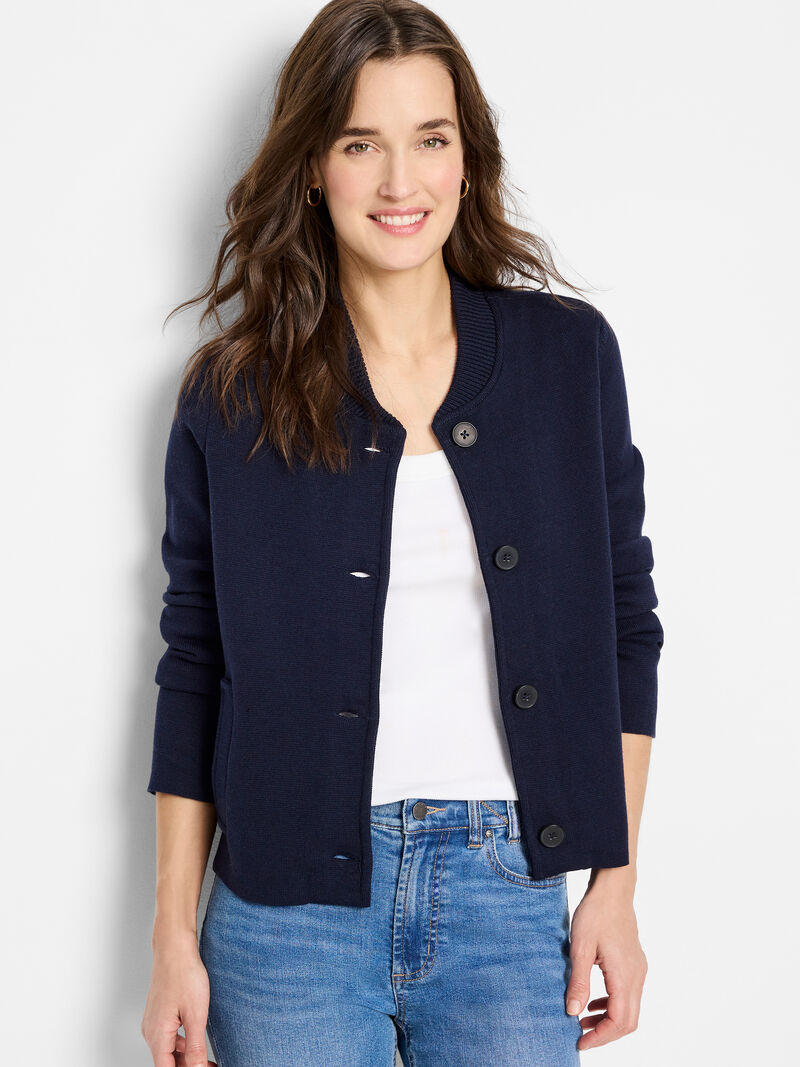 Knit Bomber Jacket