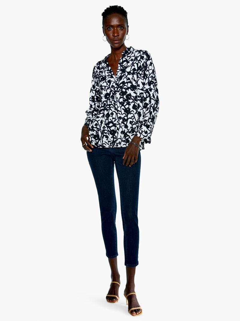 Woman Wears Midnight Meadow Live In Top image number 3