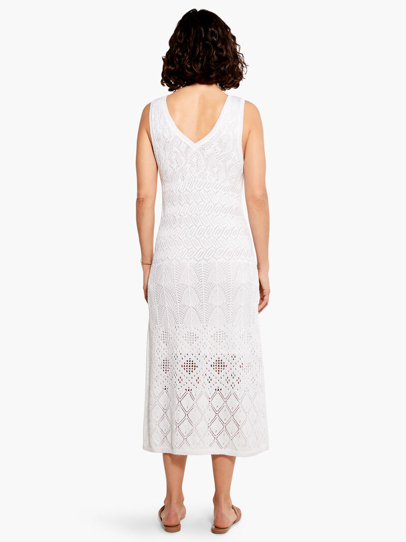 Woman Wears Crochet Statement Dress image number 2