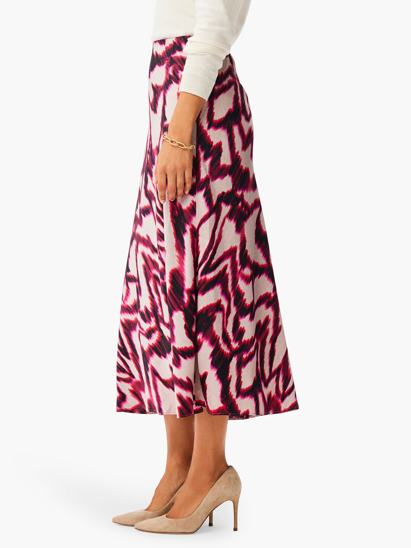 Woman Wears Blurred Ikat Skirt image number 2
