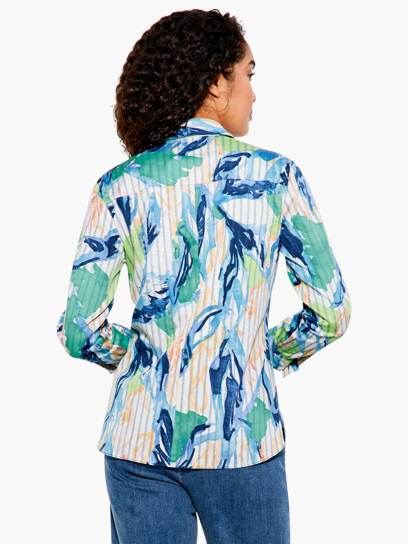 Woman Wears Scribble Vines Top image number 2