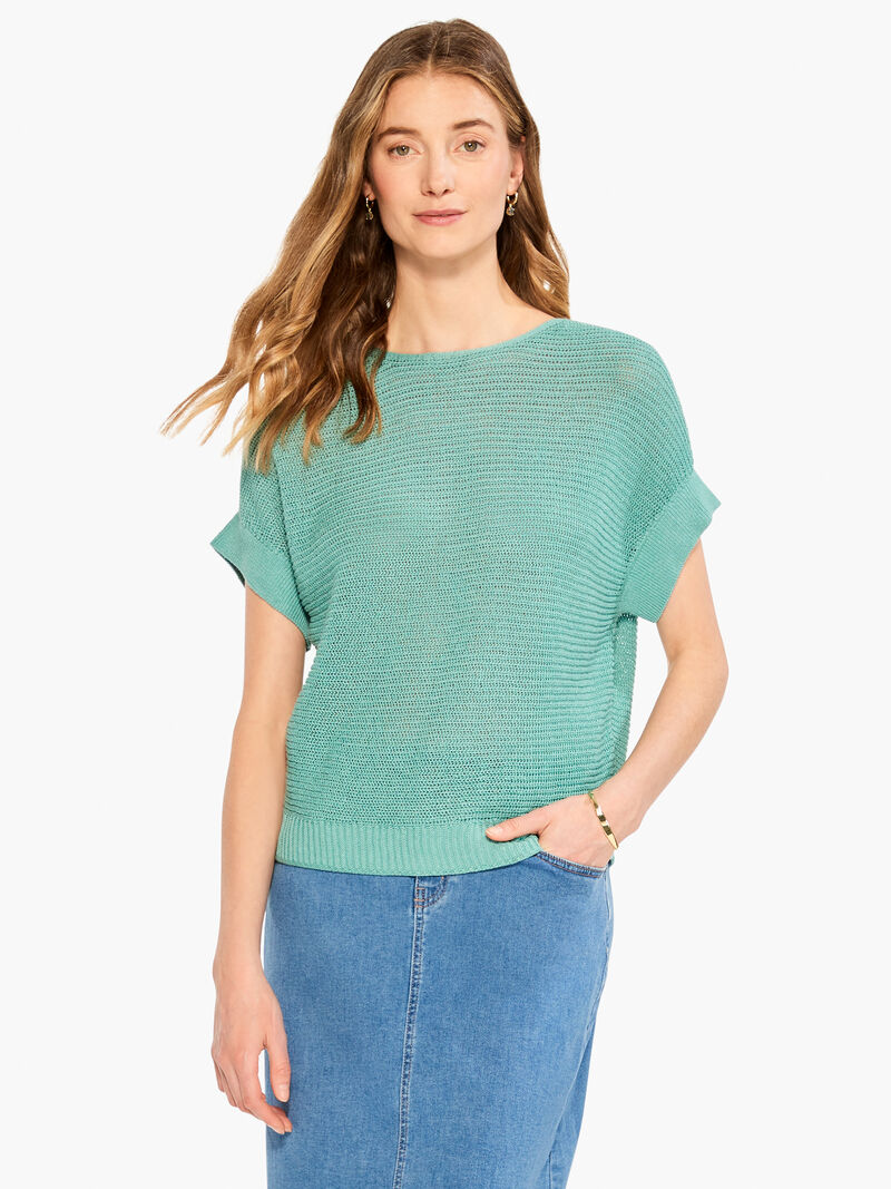 Woman Wears Easy Sleeve Summer Sweater image number 0