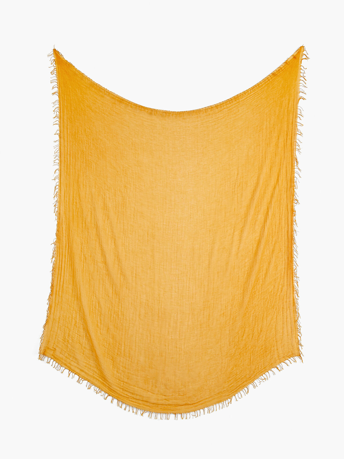 CHAN LUU SOLID SCARF WITH FRINGE EDGES