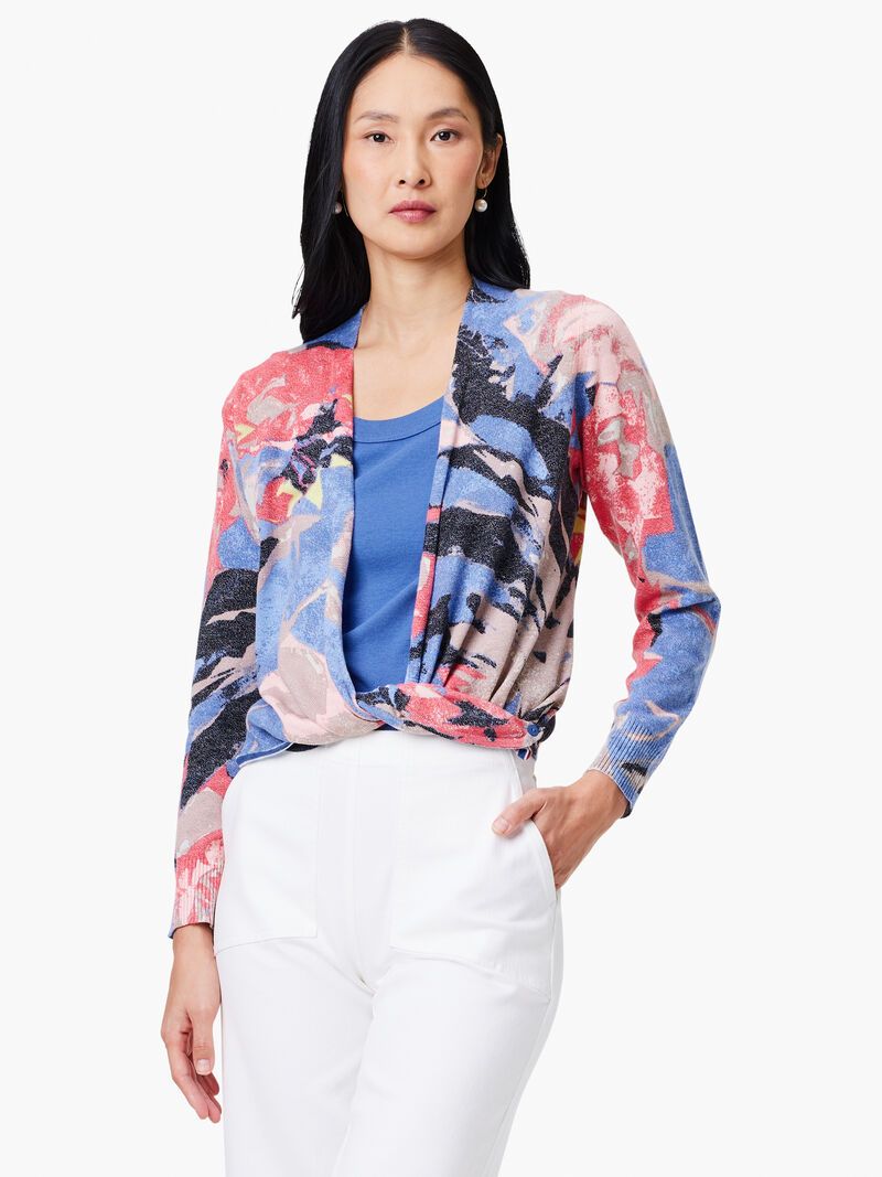 Woman Wears Dreamscape 4-Way Cardigan image number 0