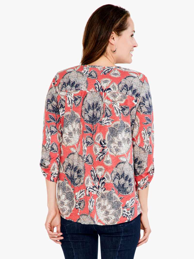 Woman Wears Island Petals Top image number 2