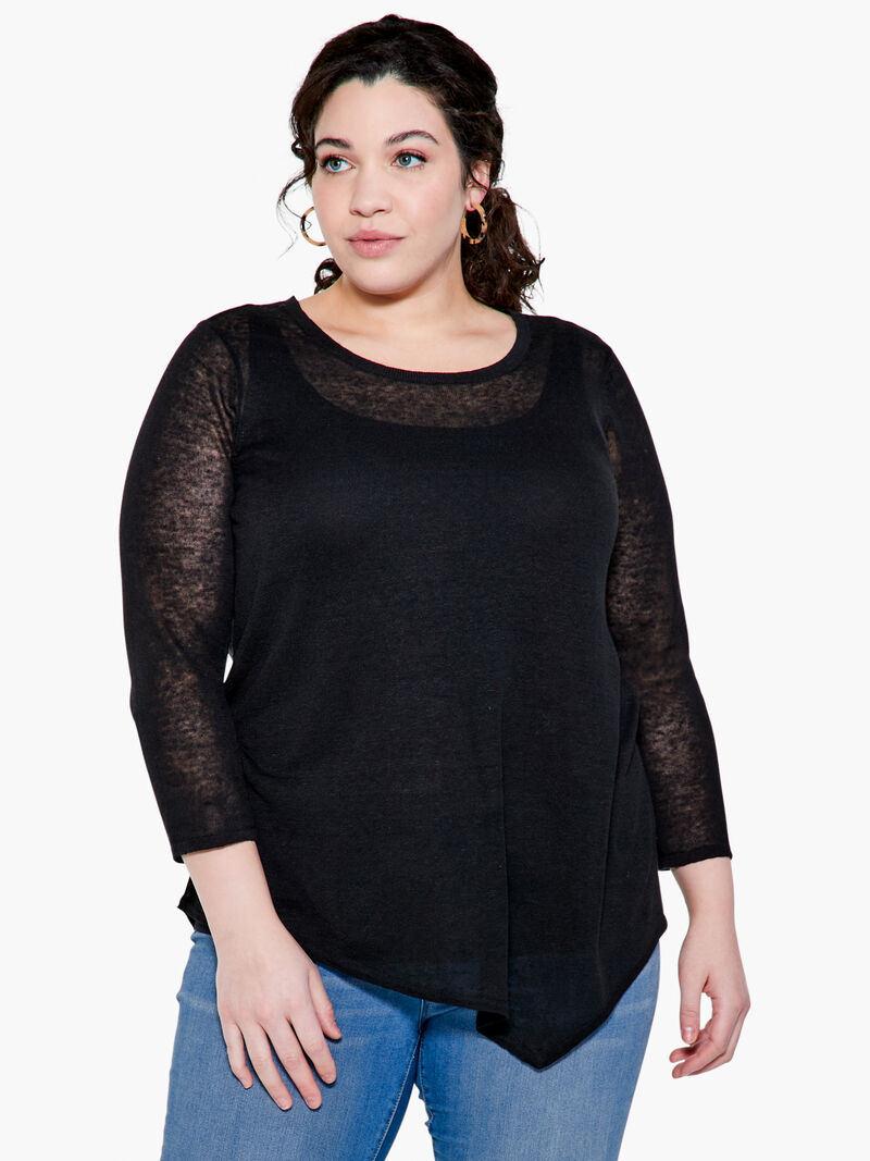 Woman Wears Featherweight Angle Sweater image number 0