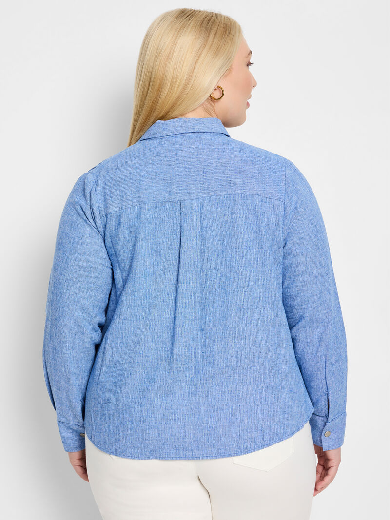 Woman Wears All-Around Shirt Jacket image number 3