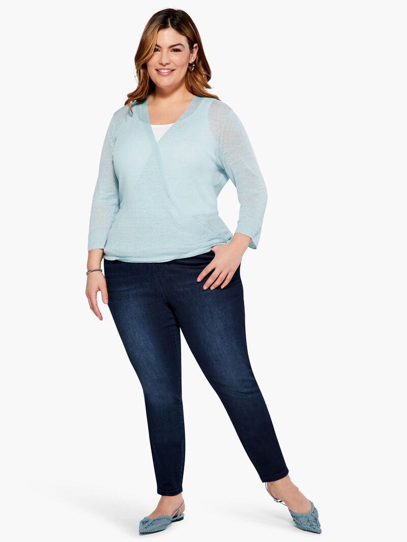 Woman Wears Lightweight 4-Way Cardigan image number 3