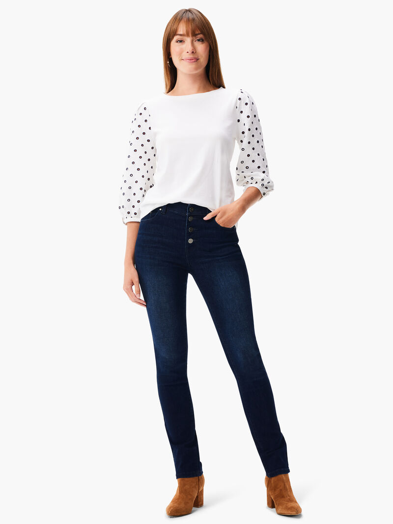 Woman Wears Eyelet Breeze Top image number 3
