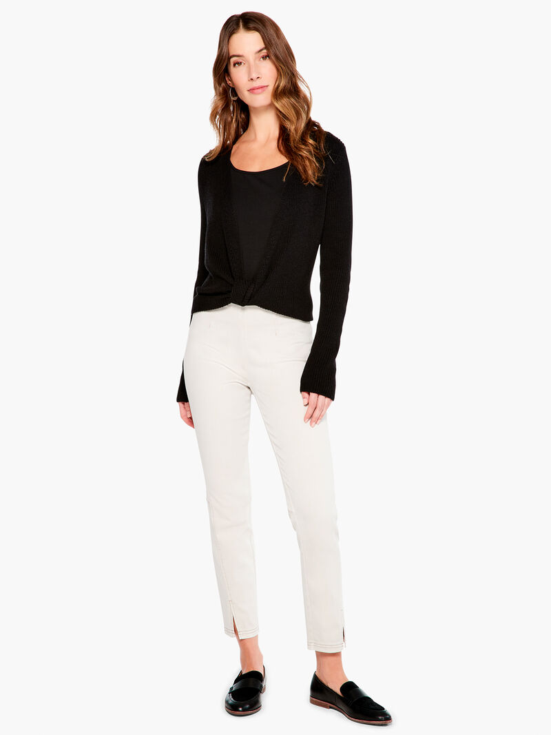 Woman Wears Shaker Knit 4-Way Cardigan image number 3
