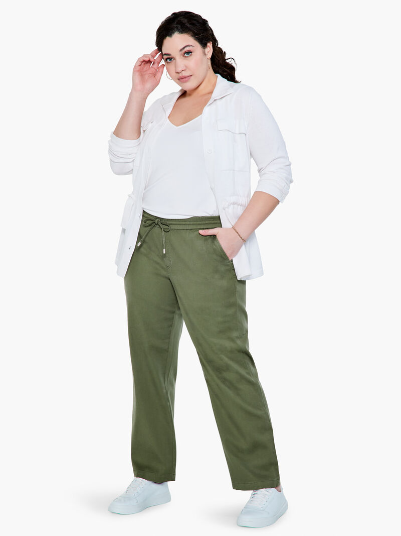 Woman Wears Liverpool Drawstring Pallazo Pant image number 0