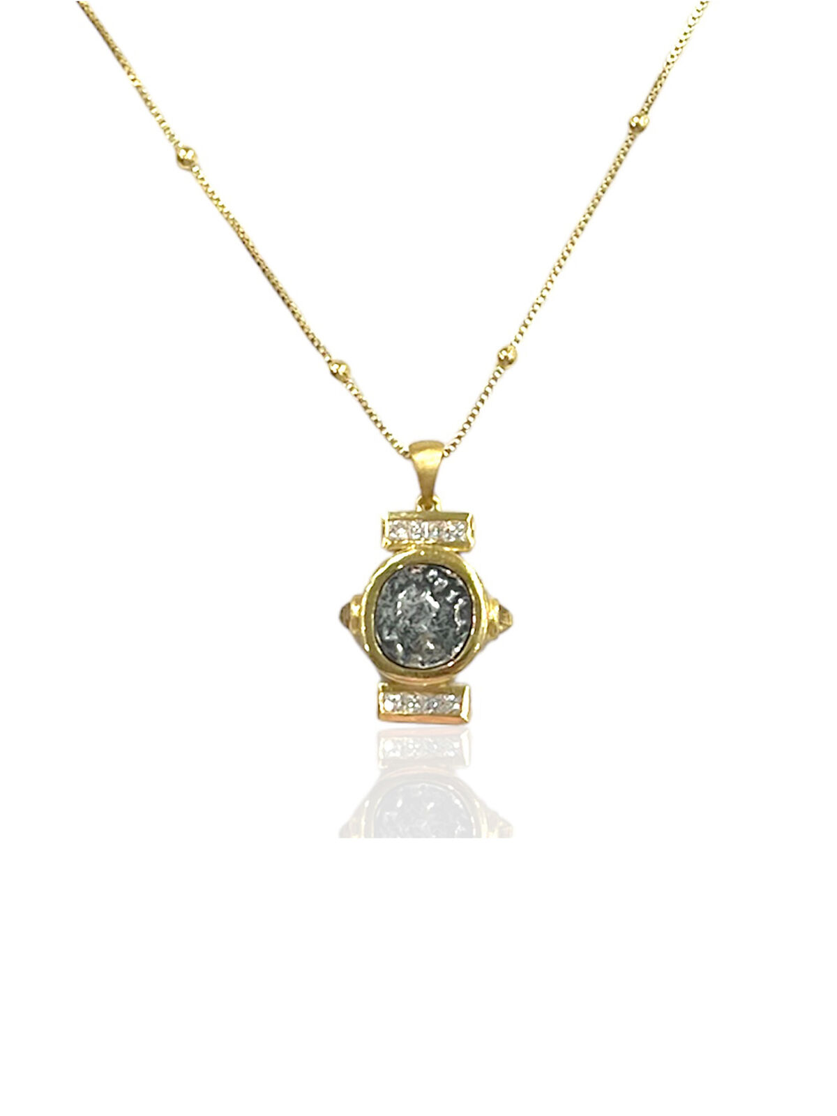 Tat2 Designs - Gold Leon Coin Necklace
