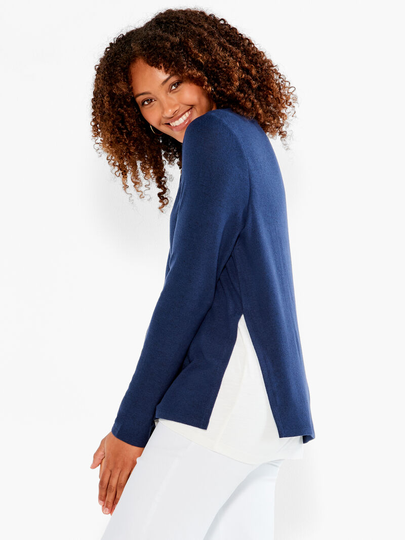 Woman Wears NZT Sweet Dreams Long Sleeve Double Layer Tee image number 1