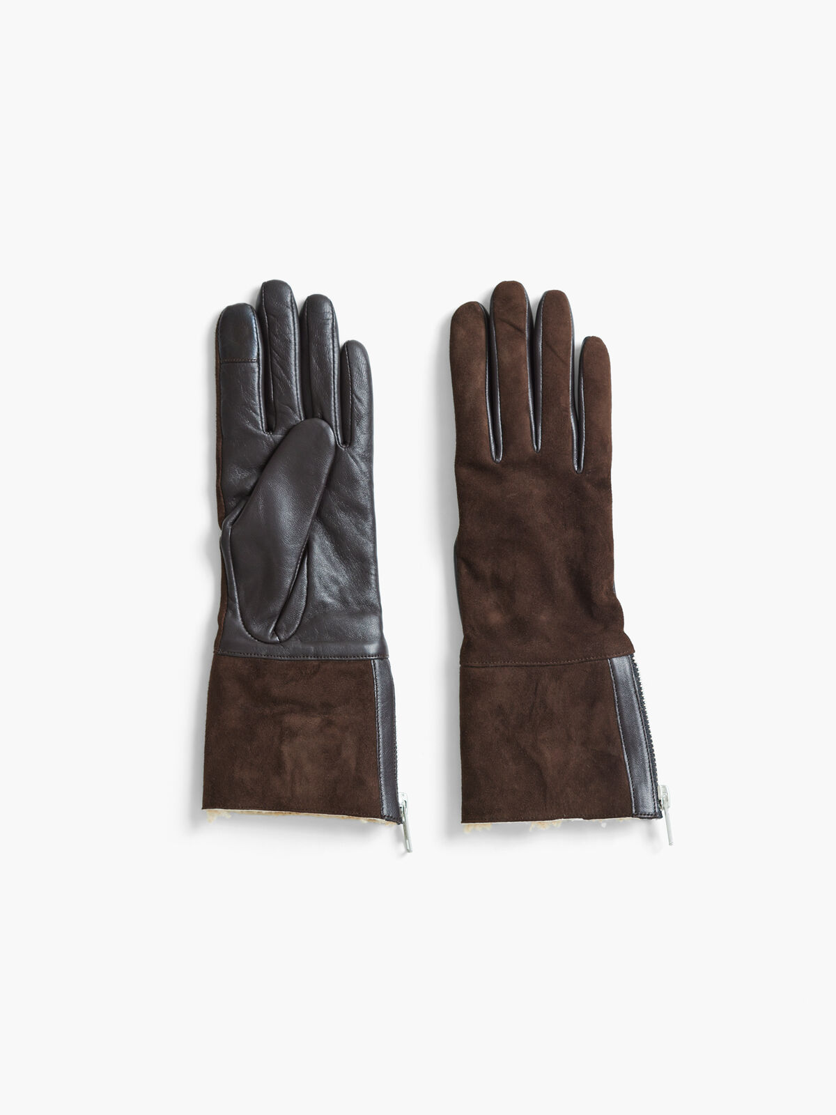 Amato Shearling Glove With Side Zip