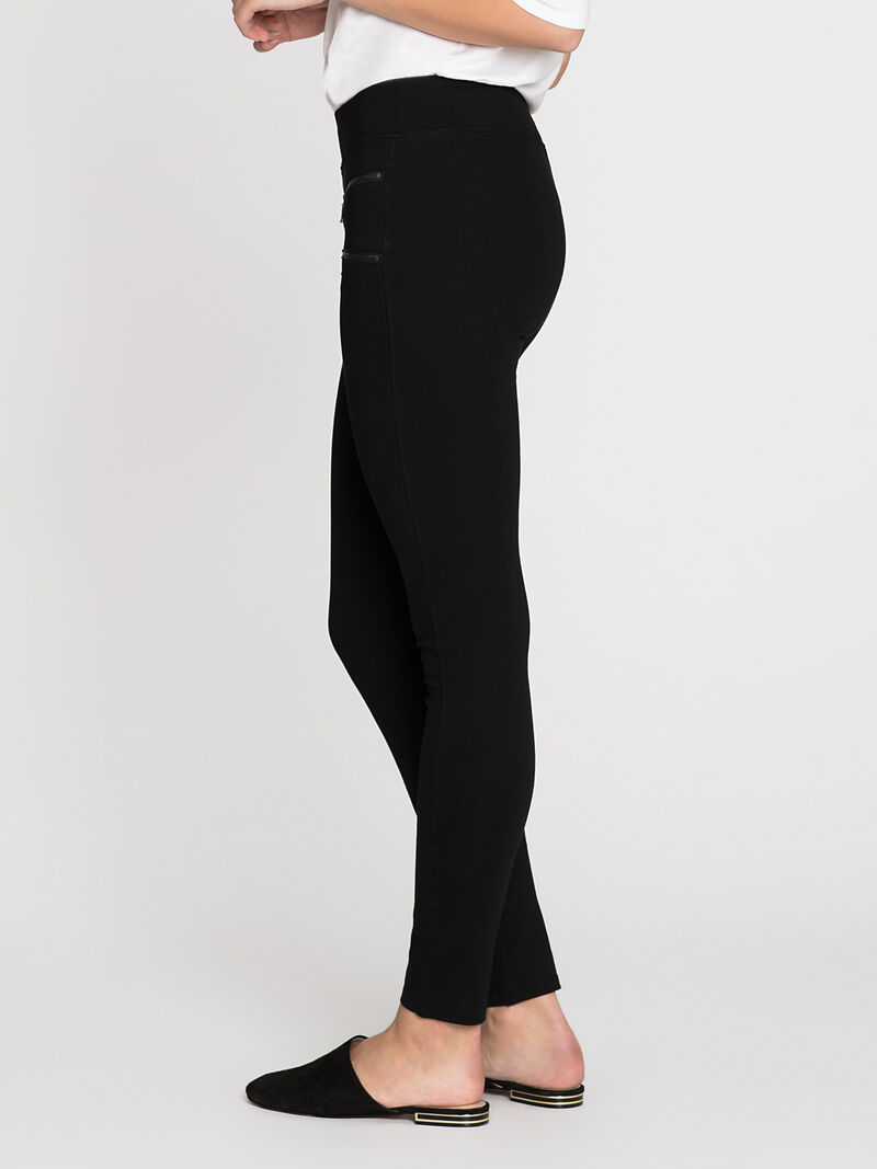 Woman Wears Double Zip Legging image number 2