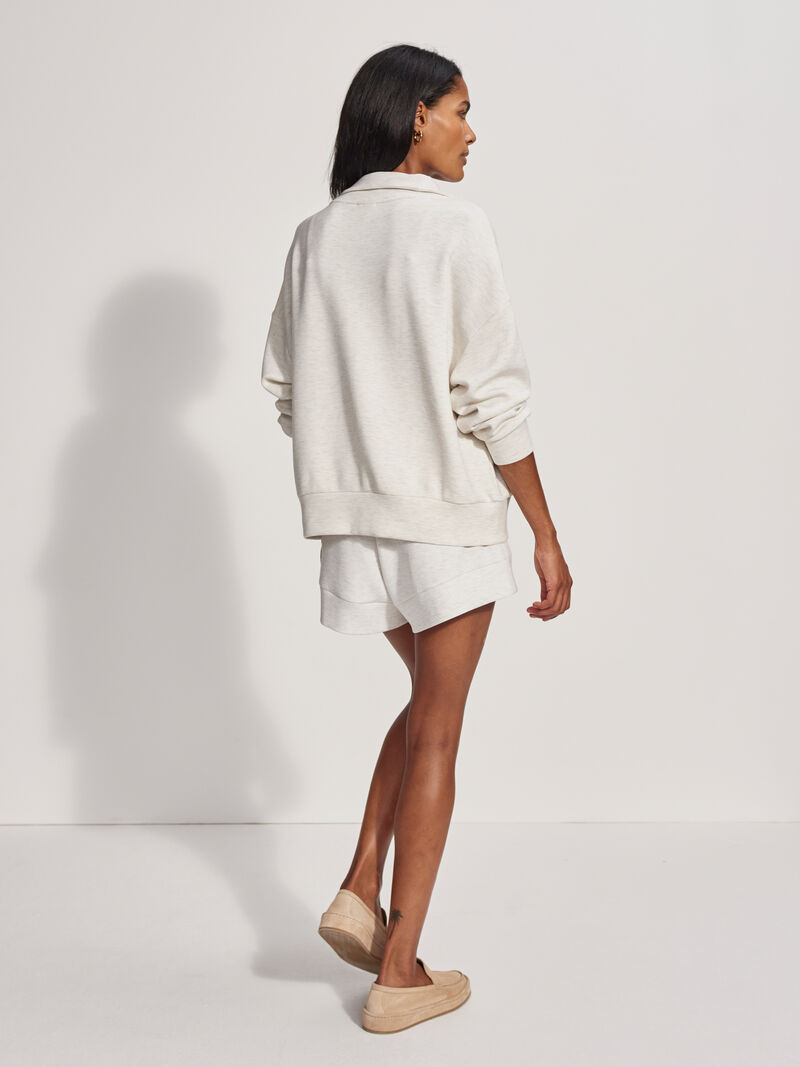 Woman Wears Varley - Hawley Half Zip Sweat image number 2