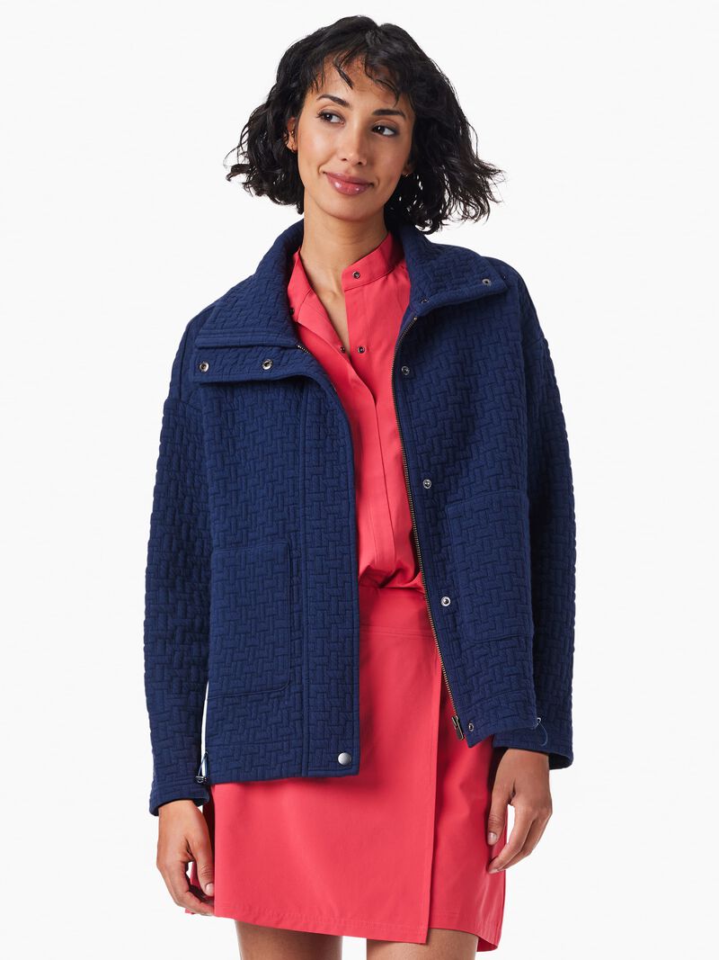 Woman Wears Throw On Quilted Jacket image number 0
