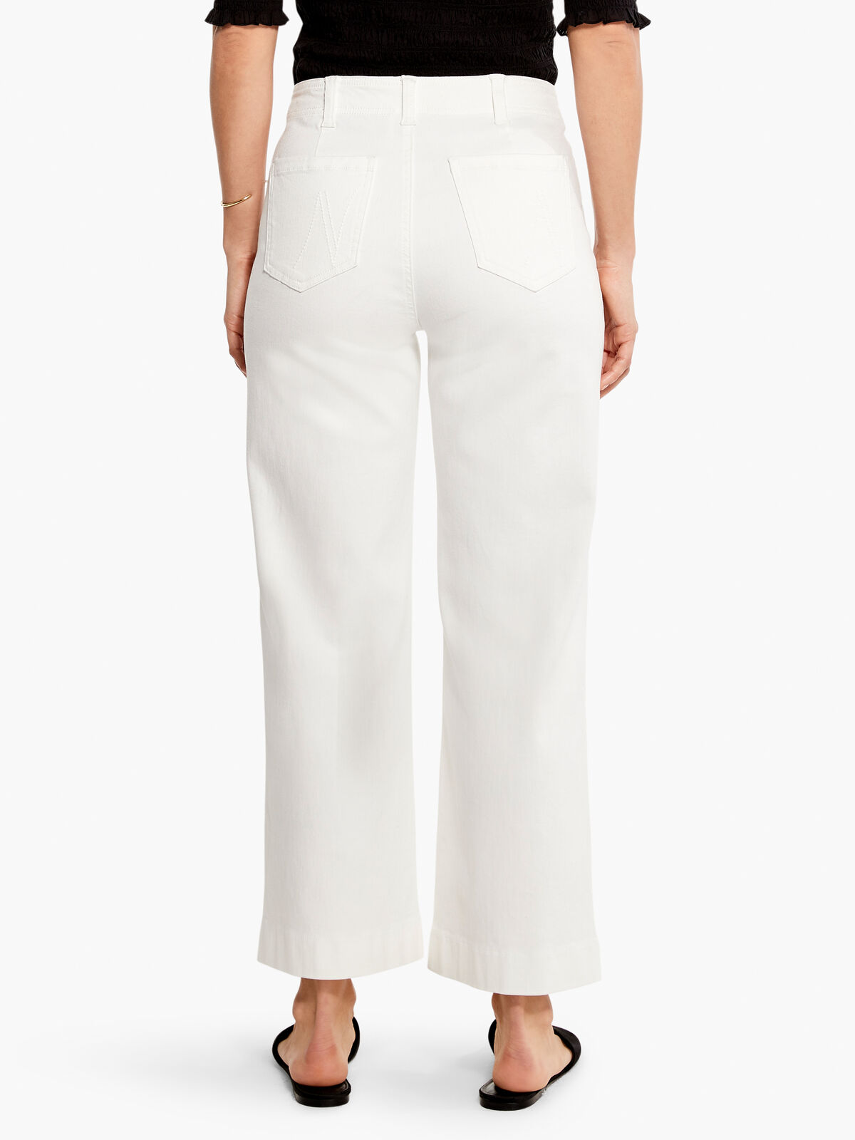 NZ Denim Mid Rise Wide-Leg Crop Jean