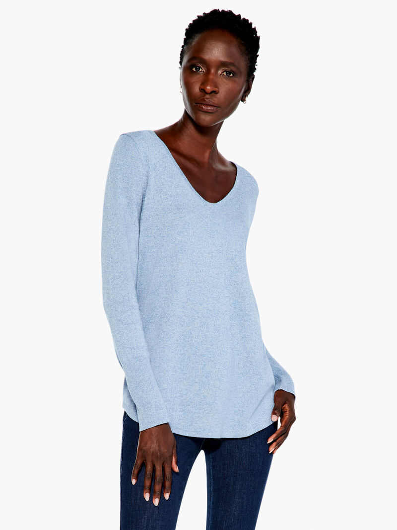 Woman Wears Vital V Neck Sweater image number 0
