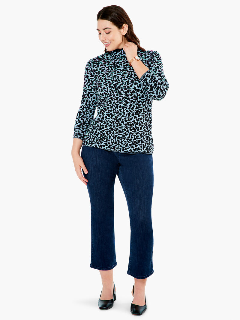 Woman Wears Climbing Vines Sweater image number 3