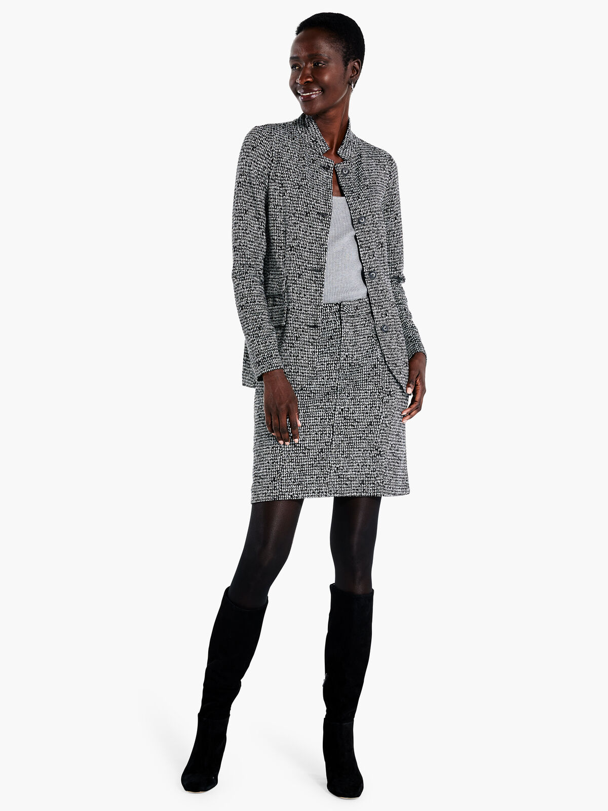 Etched Tweed Jacket