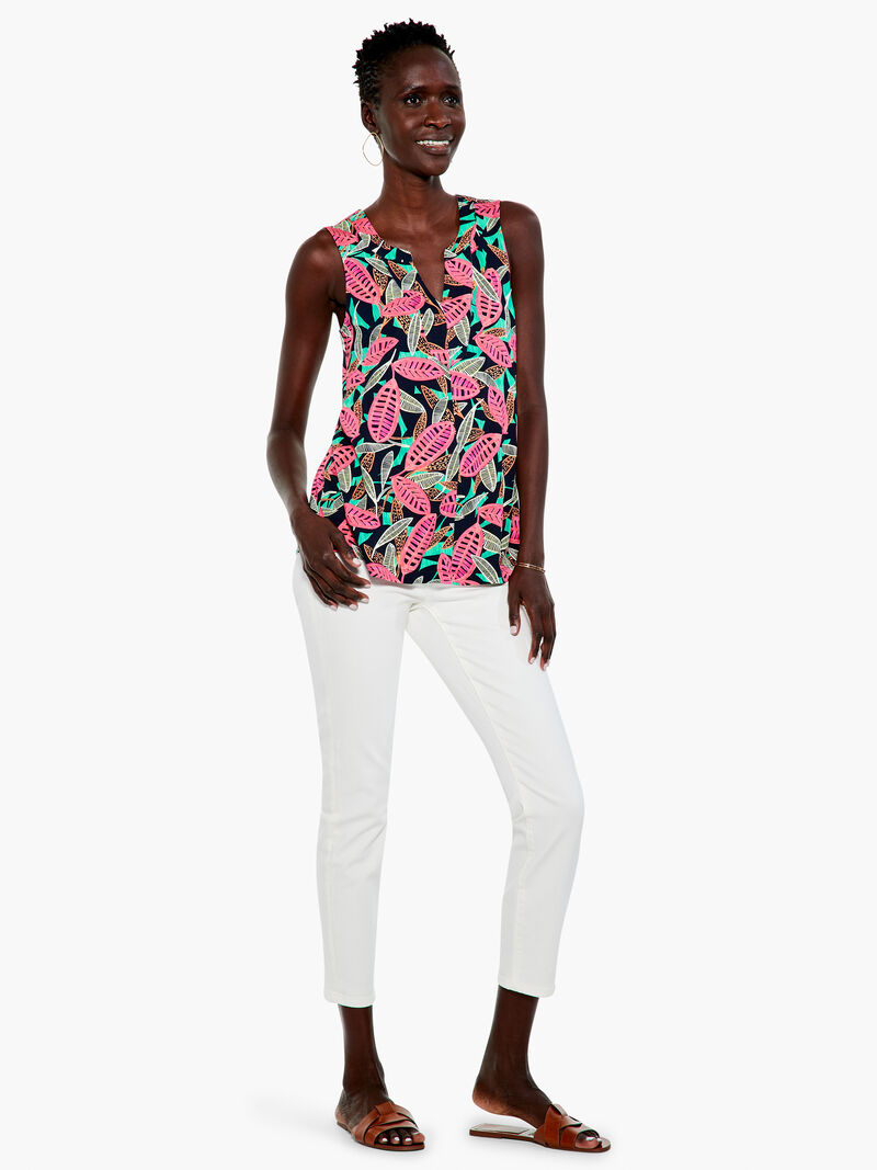 Woman Wears Colorful Canopy Tank image number 3