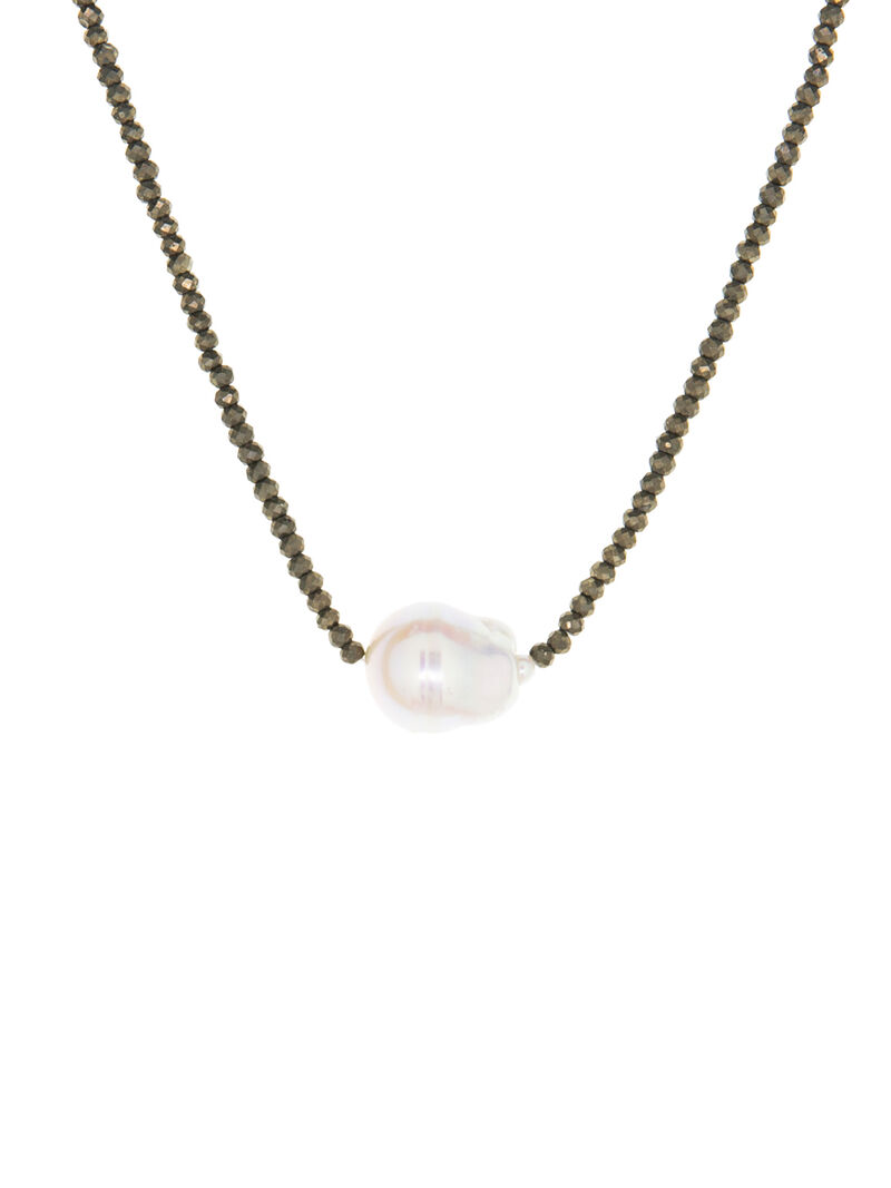 Woman Wears Marlyn Schiff -  Pearl Choker image number 0