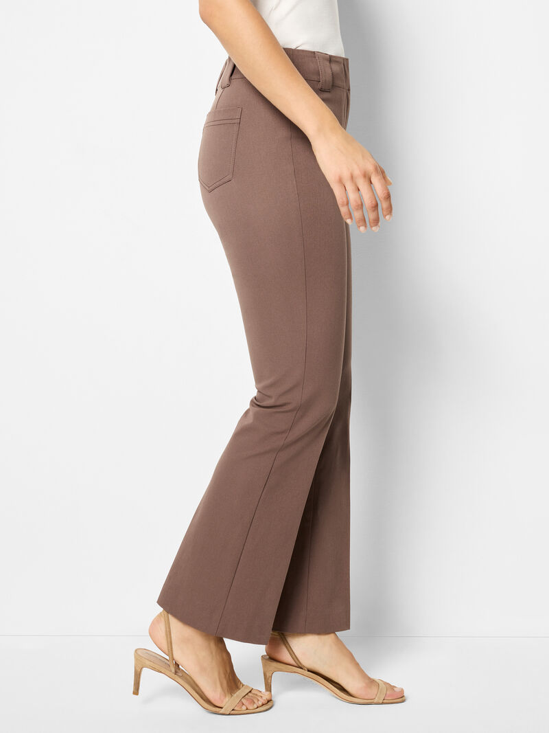 Woman Wears 28" Plaza Demi Boot Cotton Bi-Stretch Pant image number 2