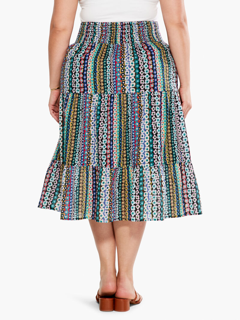 Woman Wears Flower Field Skirt image number 2