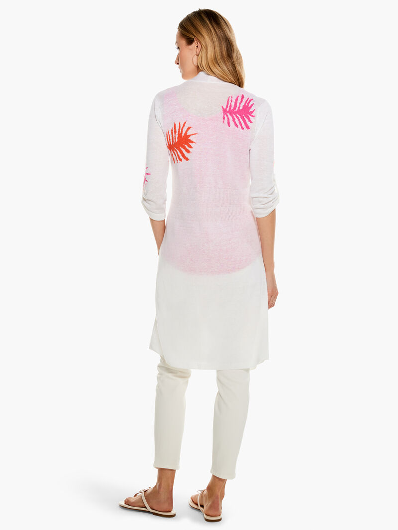 Woman Wears Petal Drop Cardigan image number 2